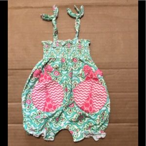 Mud pie romper 0/6 months